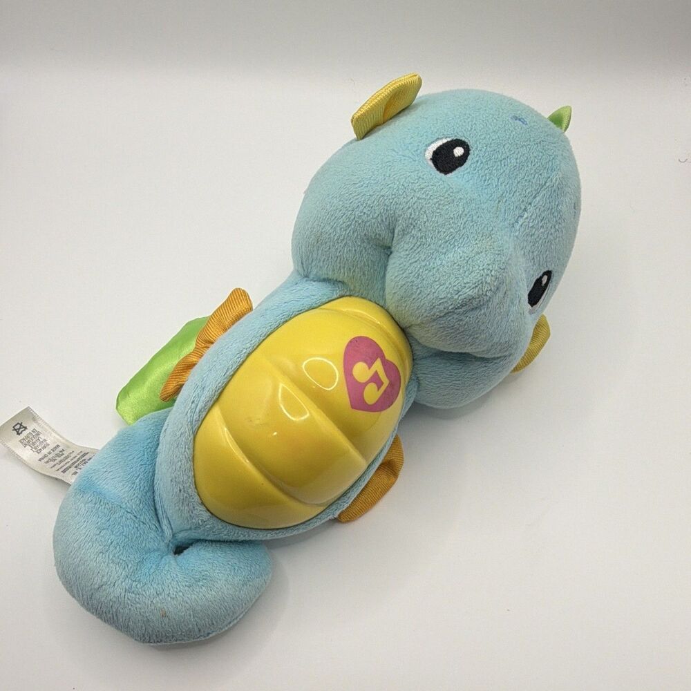 Fisher-Price Musical Plush Blue Seahorse Toy M5664 (2008) Ages 3-5